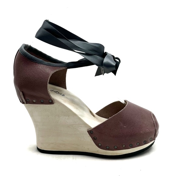 Trippen | Leather Wooden Wedge Size 36 - Picture 1 of 11